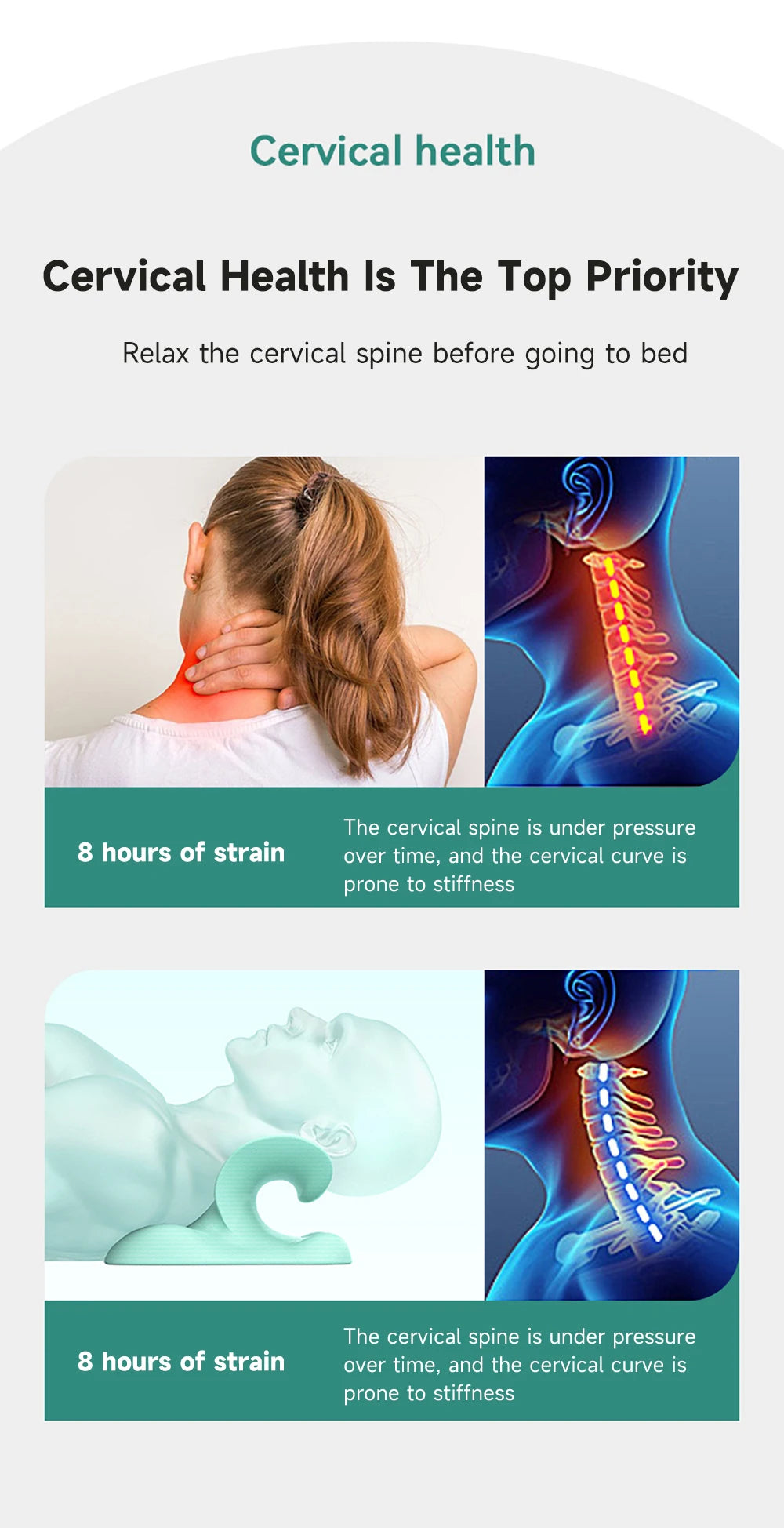 Neck Cervical Traction Pillow
