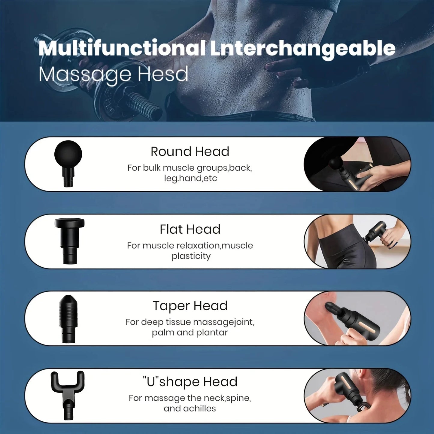 Fascial Massage Gun Percussion Massager