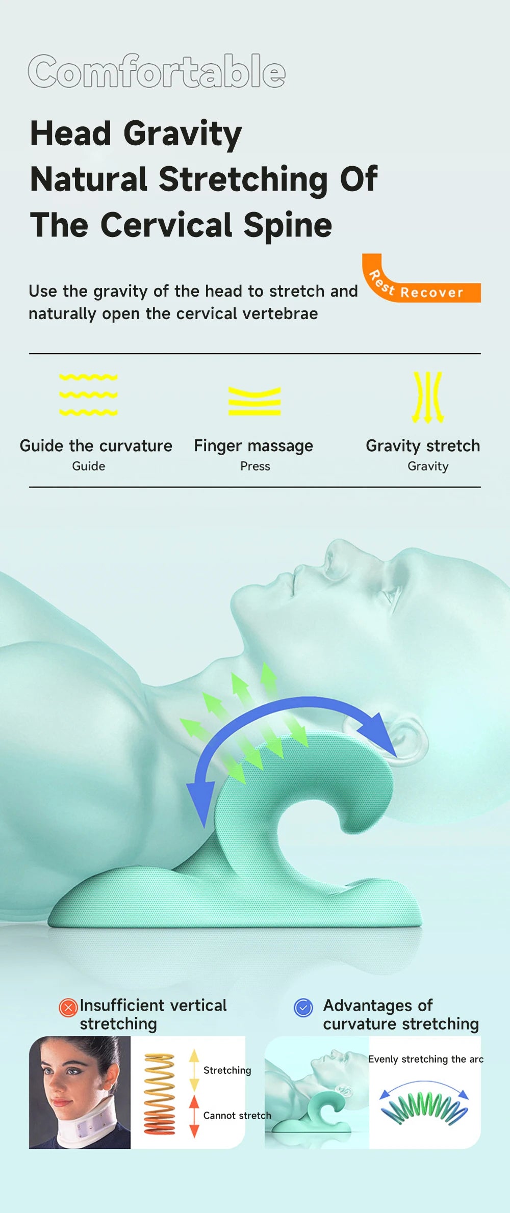 Neck Cervical Traction Pillow