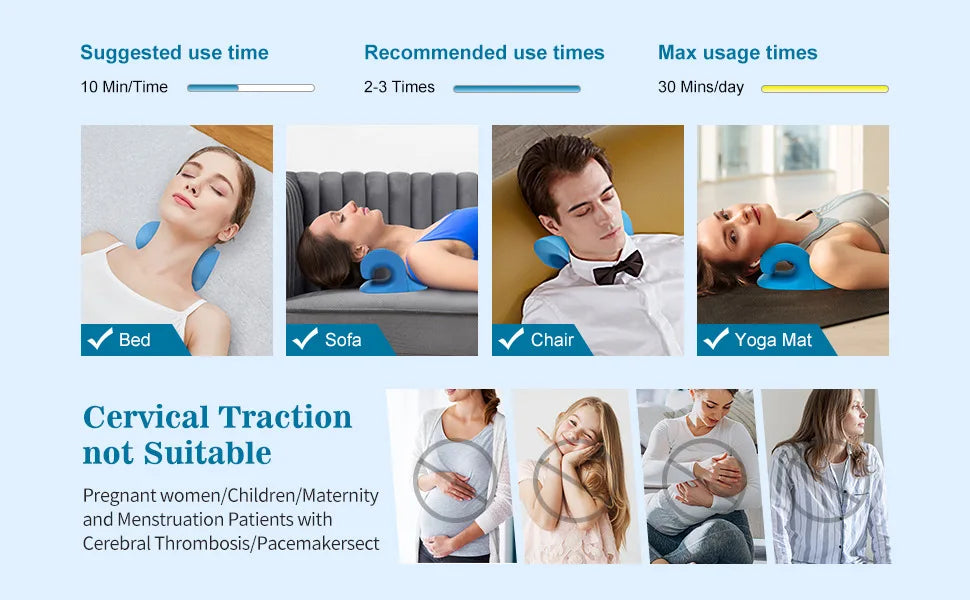Neck Cervical Traction Pillow