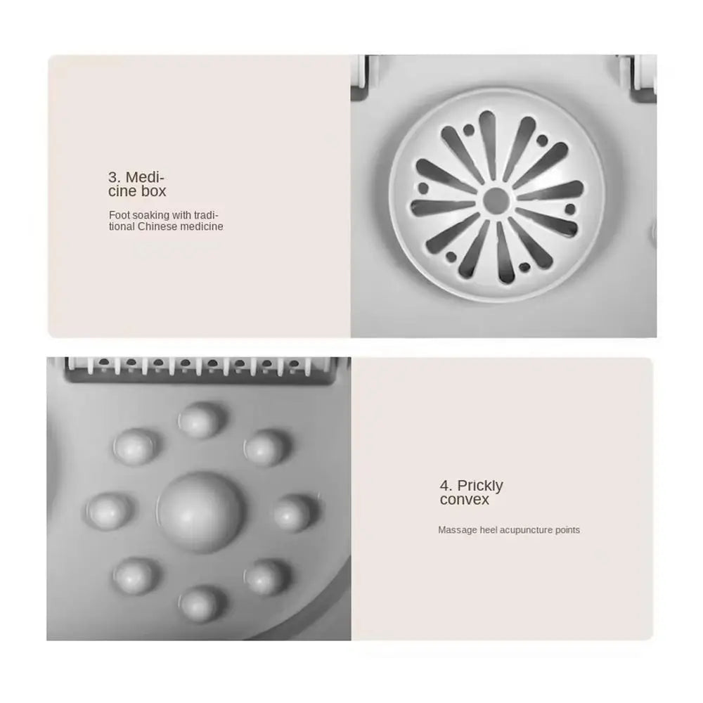 Foldable Heating Foot Massager Basin