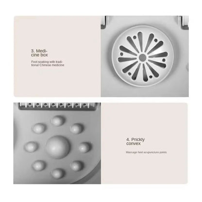 Foldable Heating Foot Massager Basin