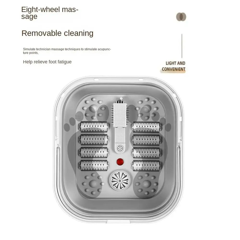 Foldable Heating Foot Massager Basin
