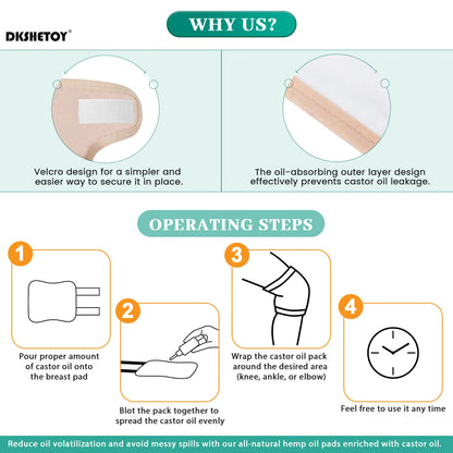 Castor Oil Pack Compress Wrap