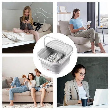 Foldable Heating Foot Massager Basin