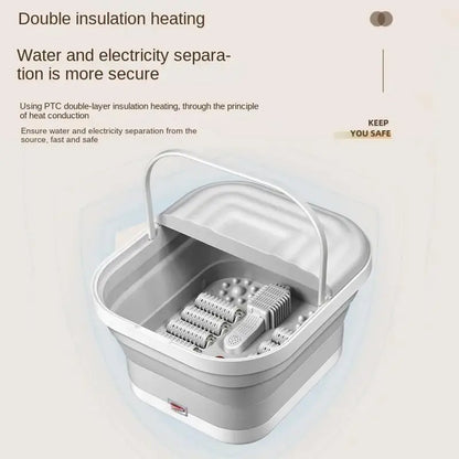 Foldable Heating Foot Massager Basin