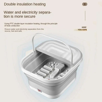 Foldable Heating Foot Massager Basin