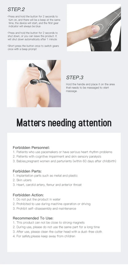 Electric Face Gun Massage Stimulator