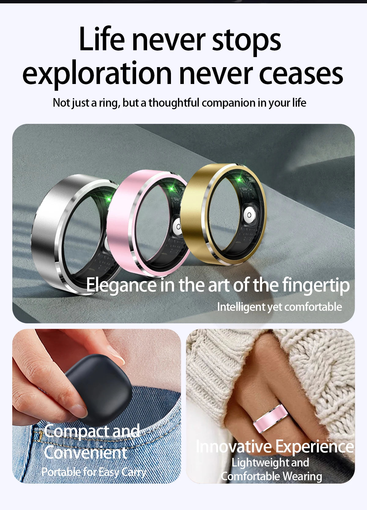 Smart Ring Fitness Tracker